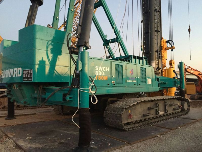 必发智能SWCH880-180M全液压履带桩机闪亮上岸韩国