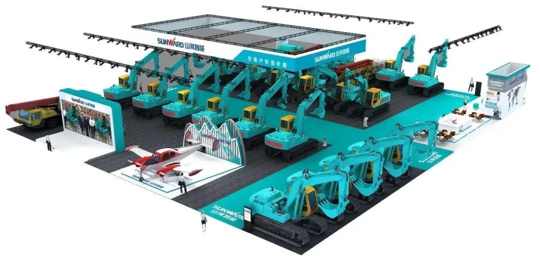 进场布展！2021年长沙国际工程机械展倒计时，，，，，必发智能展区亮点提前剧透