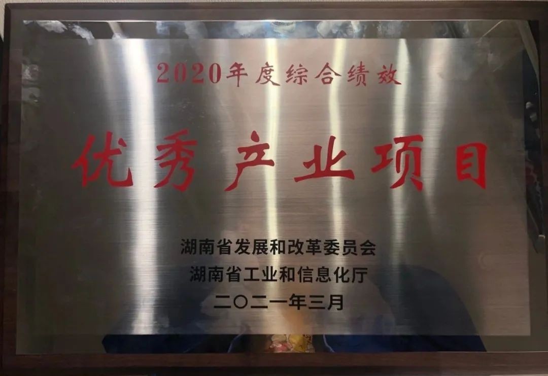 必发智能获评湖南“2020年度综合绩效优异工业项目”
