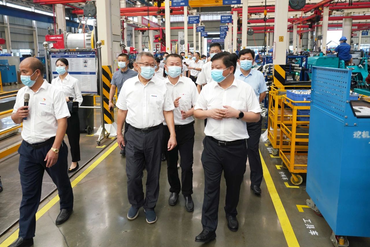 长沙县委书记付旭明调研必发智能