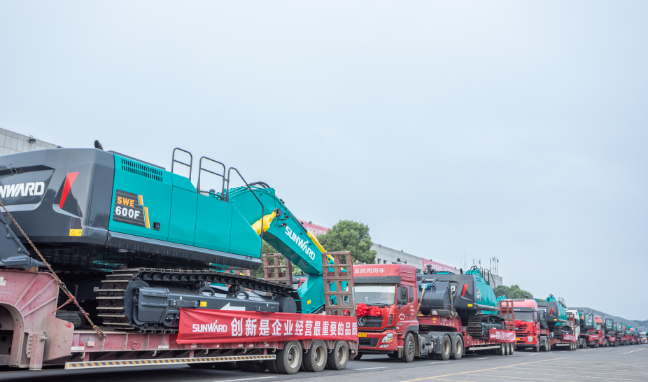 里程碑！必发智能出口欧洲第20000台暨大型挖掘机批量交付仪式乐成举行