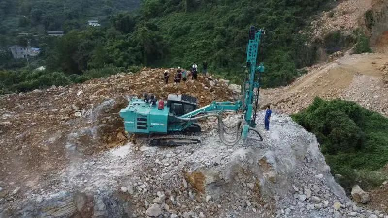 助力绿色矿山建设，，，，，，必发智能“凿岩先锋”SWDH系列顶锤钻机大展身手