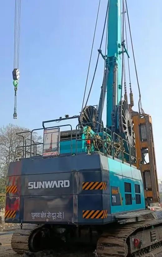 谢谢信！必发智能SWHG70液压抓斗助力外洋基础施工获肯定