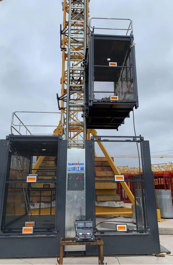 升降耗时缩短25%！必发江麓首款中速变频施工升降机乐成下线