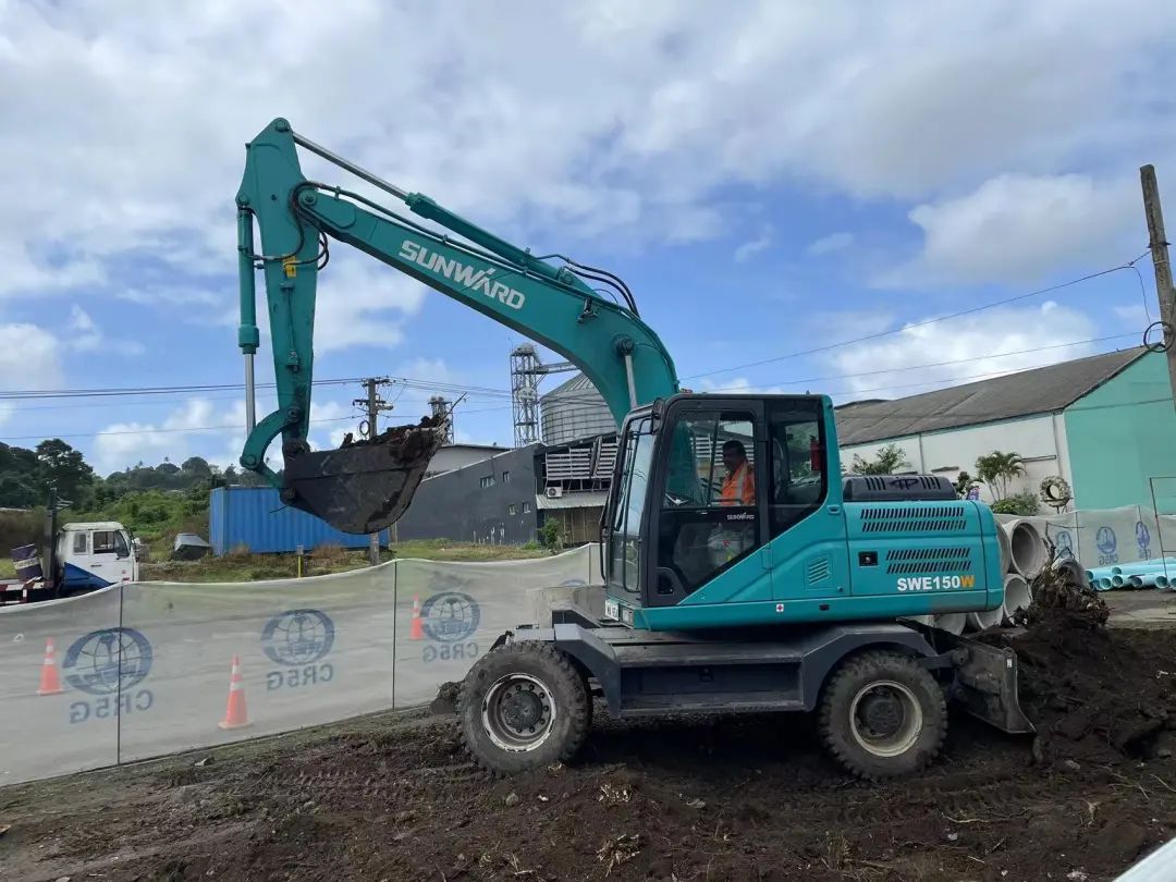 “必发绿”迈向南太平洋岛，，，，必发智能轮挖助力斐济基础设施建设