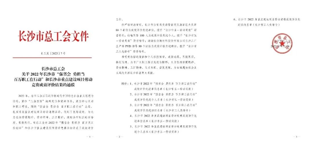 长沙市召开庆祝“五一”国际劳动节大会，，，必发智能1小我私家1整体获表扬！